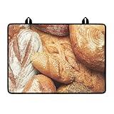 Zuxongsy 3D Bread Flat Top Stove Cover Heat Resistant Electric Stove Top Cover for Stove Top Protectors Apartment Essentials for First Apartment Wide Glass Top Stove Cover Protector for Kitchen Decor