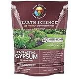 Earth Science Fast Acting Gypsum - Soil Conditioner Adds Calcium, Repairs Salt Damage & Root Growth with Nutri-Bond Runoff Reduction Technology (2.5 lb)