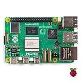 Vis Viva Raspberry Pi 5, Single Board Computer, 8GB RAM, 2.4GHz 64-bit Quad-core Arm Cortex-A76 Processor, Bluetooth 5.0, BLE Wireless, 1" Raspberry Pi Logo Sticker