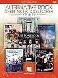Alternative Rock Sheet Music Collection | 40 Iconic Rock Hits for Piano, Guitar, and Voice | Includes Mr Brightside Wonderwall Radioactive Losing My Religion Use Somebody and More