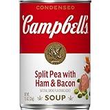 Campbell's Condensed Split Pea Soup With Ham and Bacon, Natural Smoke Flavoring Added, 11.5 oz Can