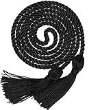Graduation Honor Cord Black Yarn Honor Cord with Tassel 67" Long for Graduation Ceremony