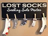 Encounter168 Lost Socks Seeking Sole Mates. Laundry Room Vintage Farmhouse Wood Pine Sign