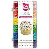 Cake Mate Rainbow Fusion Dessert Sprinkles, Assorted Colors and Shapes, Sprinkle Tacklebox, 14oz