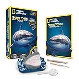 National Geographic Dig Kit: Shark Teeth Fossils, Archaeology & Marine Biology for Kids