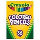 Crayola Colored Pencils (36ct), Kids Pencil Set, Back to School Essentials, Must Have Classroom Supplies for Kids, Pre-Sharpened Coloring Book Pencils, 3+
