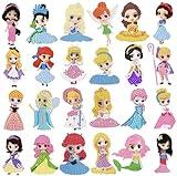 FONYANE Diamond Art Kits for Kids, Arts and Crafts for Kids Ages 4-8,Craft Kits for Ages 8-12, Mosaics Bead Art,Painting Kits,24PCS Princess Gem Art Kits Best Gifts for Grils Boy Birthday