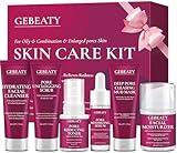 Skin Care Set Kit,Professional Pore Minimizer Soothe, Hydrate, Oil Control, Deep Cleanse Women Teen Girls Skincare Facial Skin Care Products,Travel Facial Skin Care Routine Kit Women Beauty Gift Set
