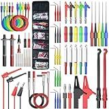 Goupchn Multimeter Test Leads Kit with Replaceable Probes Set, Banana Plug to Test Hook Leads, Alligator Clips and Wire Piercing Probes for Electrical Testing Automotive Diagnostic