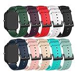 22MM Bands for Donerton T50S T50H/uaue T50S T60/Csasan T70/WeurGhy T70/QXQ T60 Replacement Wristbands, Colourful Silicone Bracelet Quick Release Strap Arm Bands for T50S T60 T70 Smart Watch, Soft and Durable