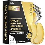 Under Eye Patches (20 Pairs) - Eye Patches For Puffy Eyes And Dark Circles - Under Eye Mask For Beauty & Personal Care - Under Eye Mask Amino Acid & Collagen For Dark Circles And Puffiness by Celor