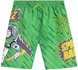 Disney Boys Swim Trunks - Cars Lightning McQueen Mickey Mouse Toy Story Buzz Lightyear Toddler Boy Swim Shorts (Sizes: 2T-7), Size 4T, Lime Green Toy Story