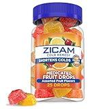 Zicam Cold Remedy Zinc Medicated Fruit Drops, Assorted Flavors, Homeopathic, Cold Shortening Medicine, Shortens Cold Duration, 25 Count