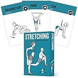 NewMe Fitness Stretching Workout Cards, Instructional Fitness Deck for Women & Men, Beginner Fitness Guide to Training Exercises at Home or Gym
