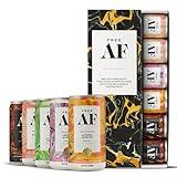 FREE AF Non-Alcoholic Drinks Tasting Pack | Alcohol Alternative Sparkling Cocktails with AFTERGLOW Botanical Warmth | Vegan, Gluten-Free, Low-Calorie | 8.4 oz Cans (6-Pack)