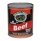 Walnut Creek Canned Meats Variety Pack, Beef & Pork, All Natural, Heat & Serve, 28 Oz. (Pack of 4 Cans)