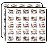 Bulgaria Flag Slogan Travel Art Decor Sticker for Scrapbooking, Calendars, Arts, Kids DIY Crafts, Album, Bullet Journals 50 Pack