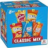Classic Mix Snack Variety Pack, Bugles Original and Nacho Cheese, Gardetto's Original Recipe, Chex Mix Traditional and Cheddar, 20 Ct, 28 oz