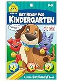 School Zone Get Ready for Kindergarten Workbook: 48 Pages, Pre-K, Preschool, Kindergarten, Letters, Numbers, Shapes, Colors, Matching, Ages 3 to 6 (Little Get Ready! Book Series)