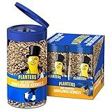 PLANTERS Pop & Pour Dry Roasted Sunflower Seeds to Eat, Road Trip Snack, Plant-Based Protein, Snacks for Adults, After School Snacks for Kids, Bulk Nuts, Kosher, 5.85oz Jar (4 Count)
