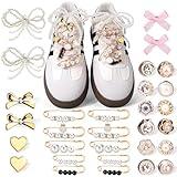 Mity Rain 30PCS Charms for Sneakers - Lace Charms Contain Bows/Clips/Pins/Jewelry, Decoration and Jewelry for Shoes