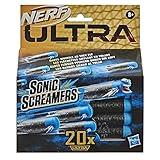 Nerf Ultra Sonic Screamers 20-Dart Refill Pack - Darts Whistle Through The Air - Compatible Only with Nerf Ultra Blasters