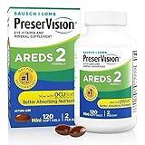 PreserVision AREDS 2 Eye Vitamins, Lutein and Zeaxanthin Supplement with Vitamin C, Vitamin E, Zinc, and Copper, 120 Softgels (Minigels)
