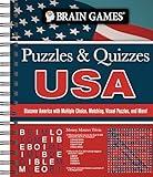 Brain Games - Puzzles and Quizzes - USA: Discover America with Multiple Choice, Matching, Visual Puzzles, and More!