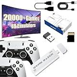 Wireless Retro Game Console Built-in 20000+ Classic Video Games, Retro Game Stick 4K HDMI Output and Dual 2.4GHz Wireless Controller, Plug and Play Video Games for TV, Gift for Easter