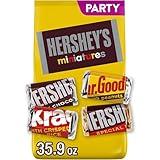 HERSHEY'S Miniatures Assorted Chocolate Candy Party Pack, 35.9 oz