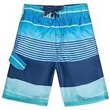 Kanu Surf Boys' Avalon Quick Dry UPF 50+ Beach Swim Trunk, Echelon Navy, 5/6