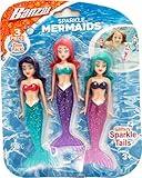 BANZAI 3 Piece Sparkle Mermaid Dive Toys - Glittery Sparkle Tails