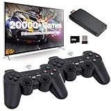 Retro Game Console, Wireless Retro Game Console, Plug & Play Video TV Game with 20000+ Built-in Games, 4K HD Output, and 2.4GHz Wireless Controller, 9 Classic Emulators