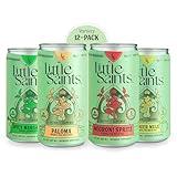Little Saints Non-Alcoholic Drinks Variety Pack - Sugar Free & Zero Proof Mocktails Include Ginger Mule, Negroni Spritz, Spicy Margarita & Paloma - Ready-to-Drink Beverage for Parties & Celebrations