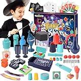 Nicella Magic Kit - 200+Magic Tricks for Kids Age 6-8, Magic Set with Manual and Video for Beginners and Kids, Christmas Halloween Birthday Gifts Toys for Ages 6 7 8 9 10 11 12 Years Old Boys Girls