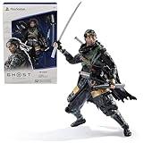 PlayStation, Ghost of Tsushima, 6” Jin Sakai Samurai Action Figure & 2 Accessories, The Shapes Collection, for PS5 Fans & Collectors Ages 17+