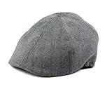 Born to Love Boy's Grey Herringbone Ivy Page Boy Ring Bearer Cap Boys Tweed Page Baby Kids Cap Hat SM 12 to 24 Months 52 CM