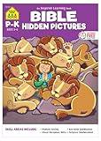 School Zone Bible Hidden Pictures! Workbook: 32 Pages, Preschool, Kindergarten, Christian Scripture, Old & New Testament, Search & Find, Picture Puzzles, Ages 4 to 6
