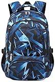 BLUEFAIRY Kids Backpack for Boys Elementary Primary Middle School Bags for Child Bookbags Back to School Gifts with Tablet Sleeve Large Compartment Mochila Para Niños Age 6-10 Aegean Blue