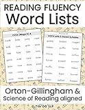 Reading Fluency Word Lists for Orton-Gillingham and Science of Reading Lessons: Real and Nonsense Word Lists