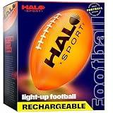 Halo Sport Rechargeable Light Up Football - Glow in The Dark Ball - NO 6 - Gifts for 10 Year Old Boys - 10 Year Old Boy Gifts - Gift for 12 Year Old Boy - Boy Toys Stuff Ages 8 to 15