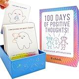 QUOKKA Affirmation Cards for Kids - Anxiety Relief Items Meditation Cards for Mental Health - Calming Self Care for Women - Perfect Mindfulness Gift for Children Teens
