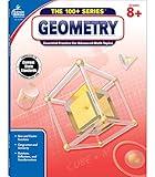 Carson Dellosa The 100 Series Geometry Workbook, Math Book for Grades 8 and Up Covering Trigonometry, Geometric Equations, and More, Classroom or Homeschool Curriculum (Volume 7)