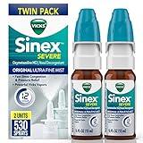 Vicks Sinex SEVERE Allergy & Sinus Nasal Spray, Original Ultra Fine Mist, Decongestant Medicine, Relief from Nasal Congestion due to Cold or Allergy, Sinus Pressure Relief, 265 Sprays x 2