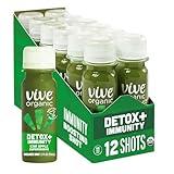 Vive Organic Detox + Immunity Dual-Boost Shot, Superfood Veggie Blend, Organic Juice, Gluten Free, Vegan, 2 Fl Oz (Pack of 12)