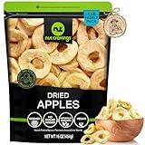 NUT CRAVINGS Dry Fruits - Dried Apple Rings Slices, No Sugar Added - Chewy Soft Texture (16oz - 1 LB) Packed Fresh in Resealable Bag - Sweet Snack, Healthy Food, Naturally Grown, Vegan, Kosher