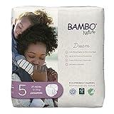 Bambo Nature Hypoallergenic Dream Baby Diapers, Premium Eco-Labeled Sustainable Diapers, Enhanced Leakage Protection, Totally Chlorine-free, Skin Friendly, and Super Absorbent - Size 5 (75 Count)