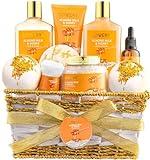 Gifts for Women Gift Basket for Women - 10 Pc Almond Milk & Honey Beauty & Personal Care Set - Home Bath Pampering Package for Relaxing - Spa Self Care Kit - Thank You, Birthday, Mom, Anniversary Gift