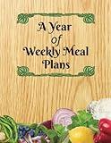 A Year of Weekly Meal Plans: This 8.5" x 11", weekly meal planner has 10 pages that include blank pages for each week, shopping lists and holiday meal planning pages.