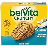 belVita Toasted Coconut Breakfast Biscuits, 5 Packs (4 Biscuits Per Pack)